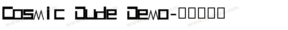 Cosmic Dude Demo字体转换